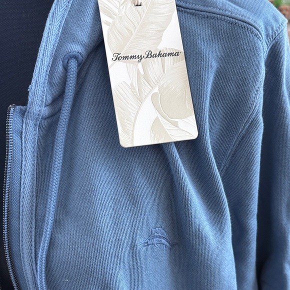 Tommy Bahama Men's Blue Hooded Jacket - Picture 6 of 13